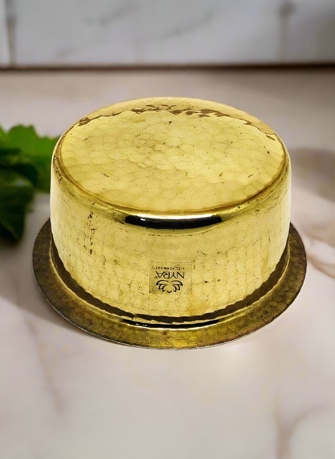 Nyra Kitchenware وعاء طهي نحاسي مزخرف من نيرا للأدوات المطبخية - 3.5 لتر - Image 4